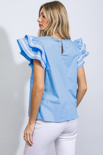 NICE AS CAN BE WOVEN TOP - Love Salve