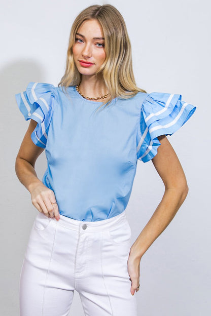 NICE AS CAN BE WOVEN TOP - Love Salve