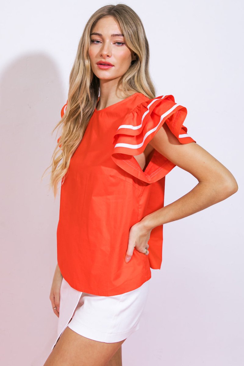 NICE AS CAN BE WOVEN TOP - Love Salve
