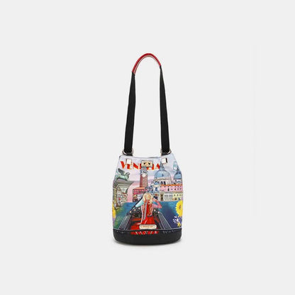 Nicole Lee USA Nylon Multifunctional Bucket Backpack - Love Salve