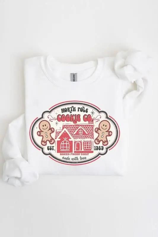 North Pole Gingerbread Cookie Graphic Sweatshirts - Love Salve 