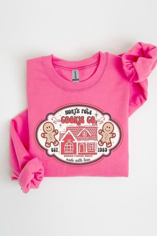 North Pole Gingerbread Cookie Graphic Sweatshirts - Love Salve 