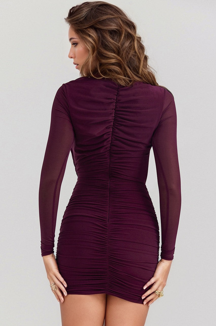 3wishes.com Apparel & Accessories > Dresses - 3wishes: Slashed Neck Club Dress - Premium Quality 3wishes.com