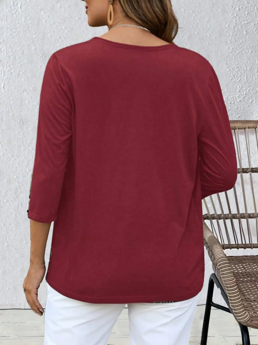 Open Front 3/4 Sleeves Cardigan - Love Salve