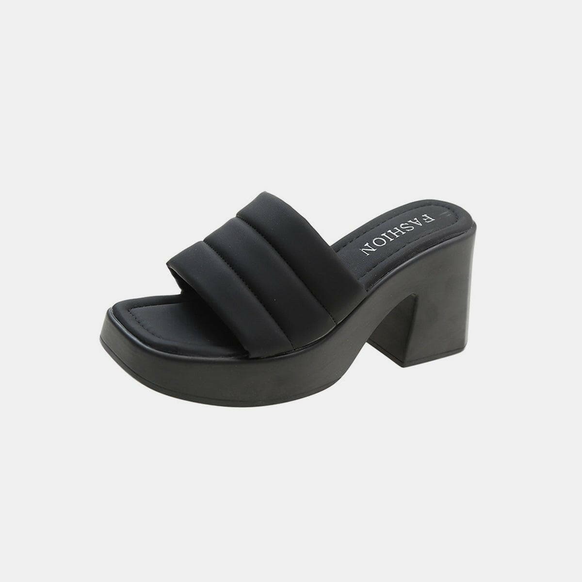 Open Toe Block Heel Sandals - Love Salve