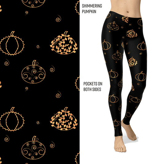 Shimmering Glitter Pumpkins and Pockets MM