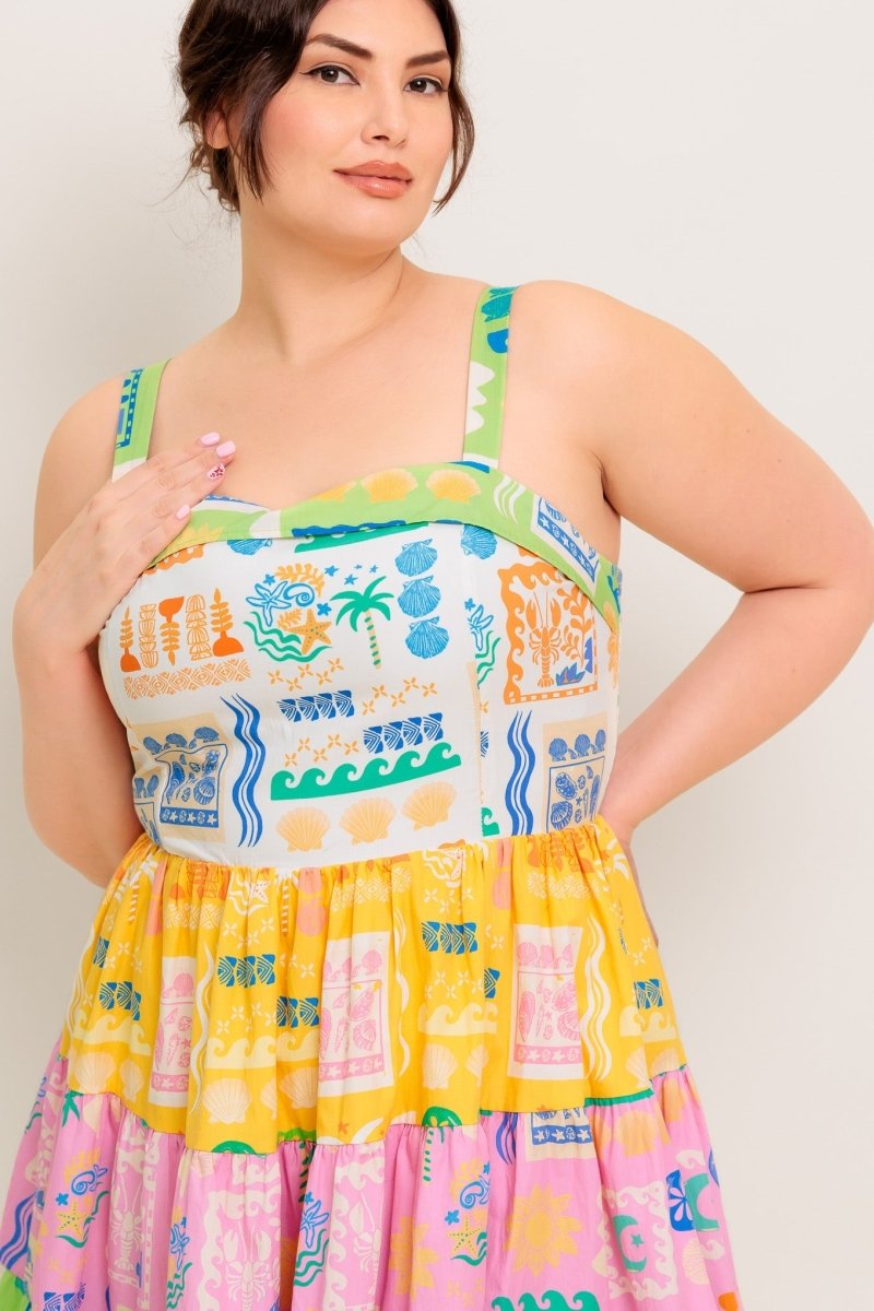 OUT OF OFFICE GREEN WOVEN MINI DRESS - Love Salve