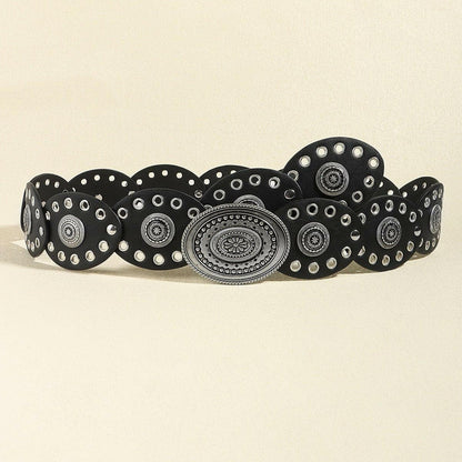 Oval PU Belt - Love Salve