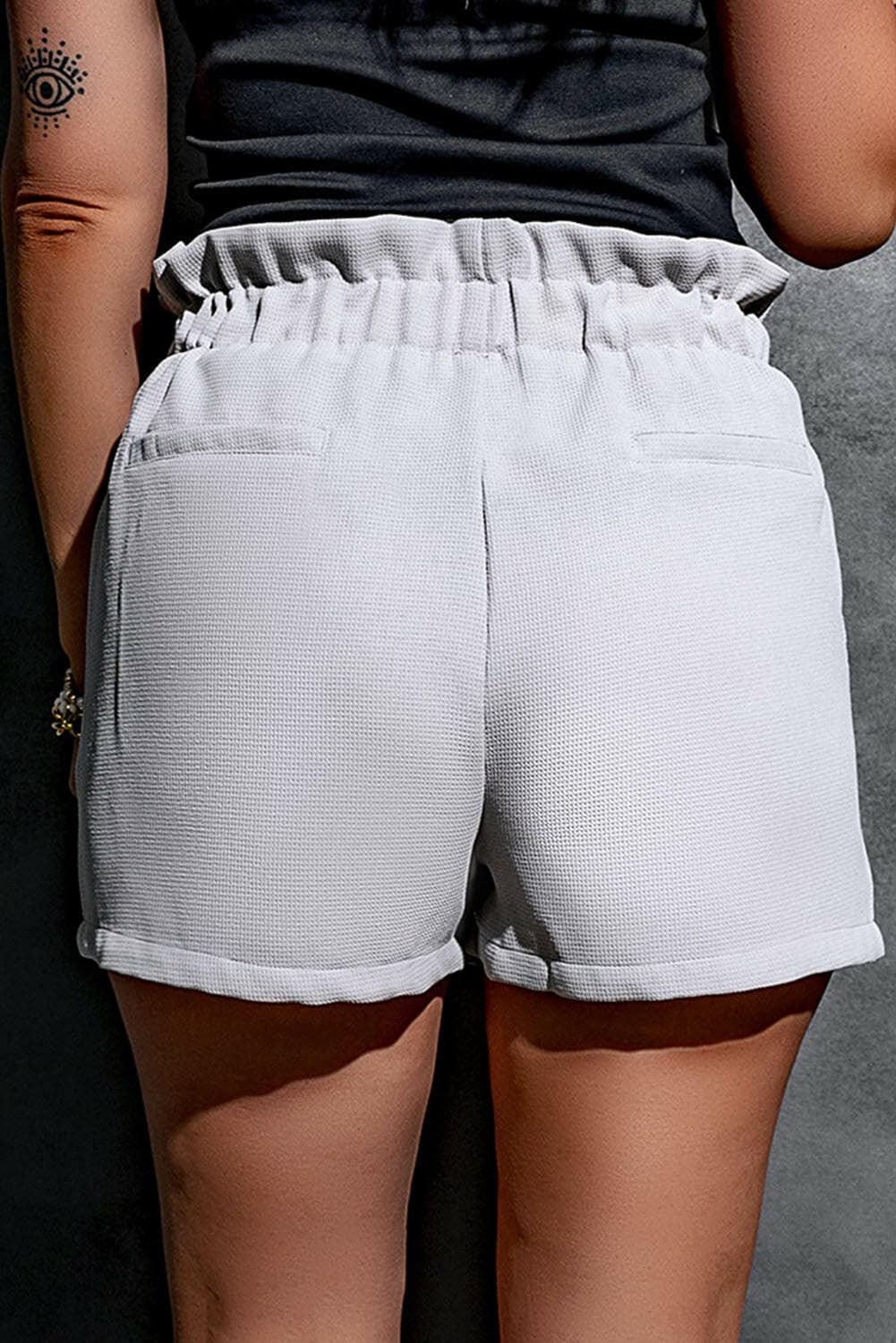 Paperbag Shorts with Pockets - Love Salve