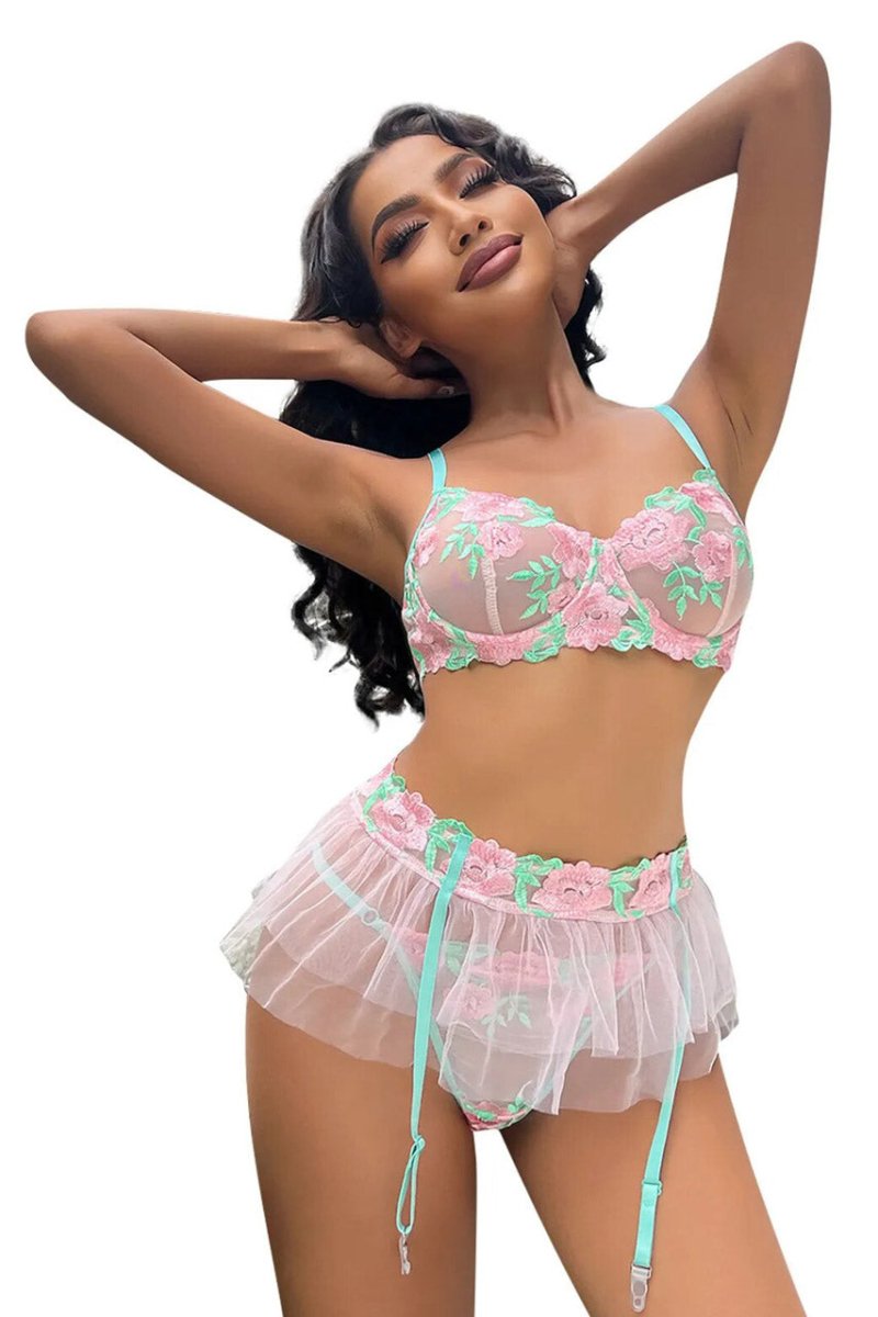 Perfect Pastel Lingerie Bra Set - Love Salve