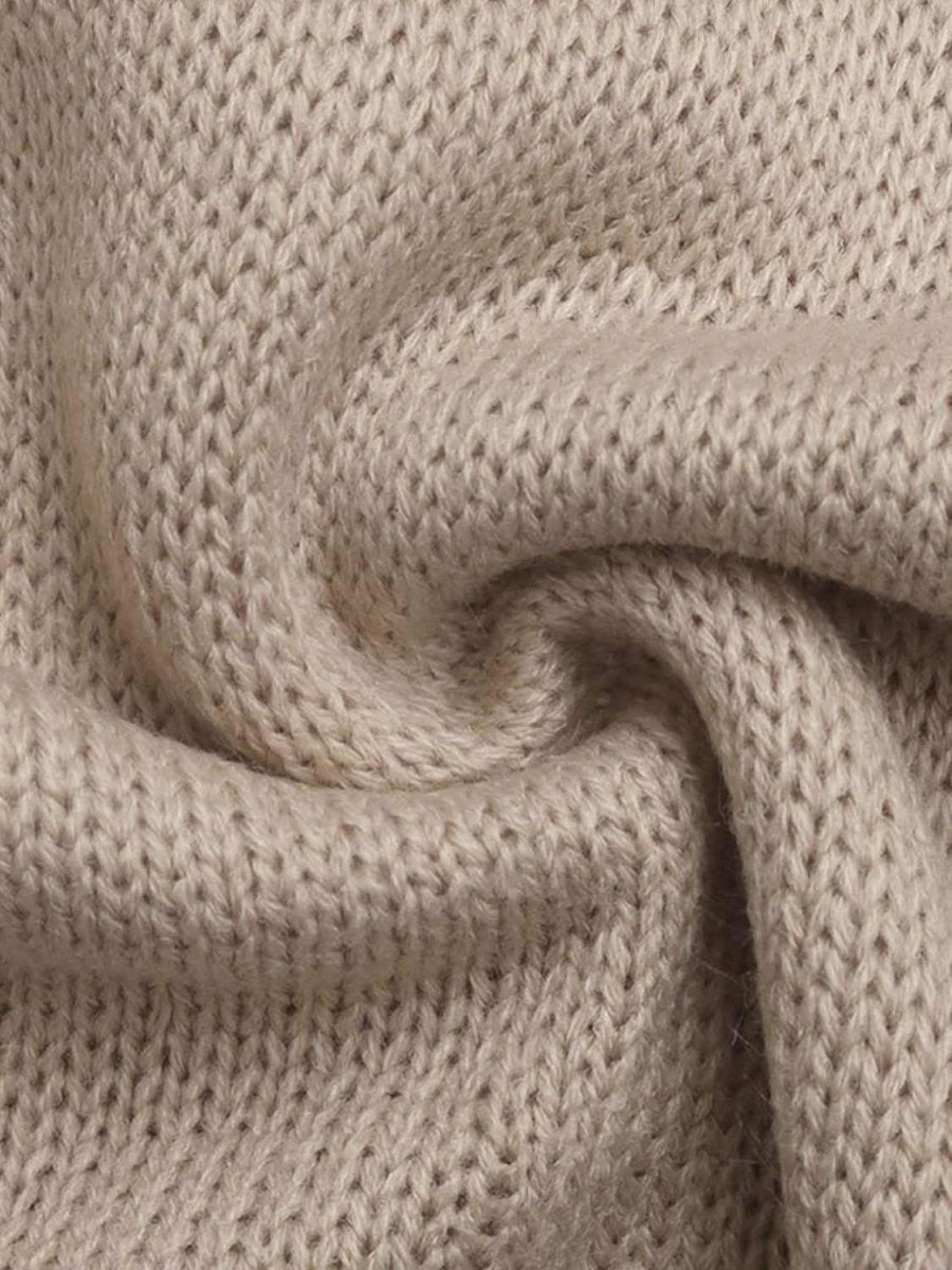 Perfee Cherry Round Neck Long Sleeve Sweater - Love Salve 