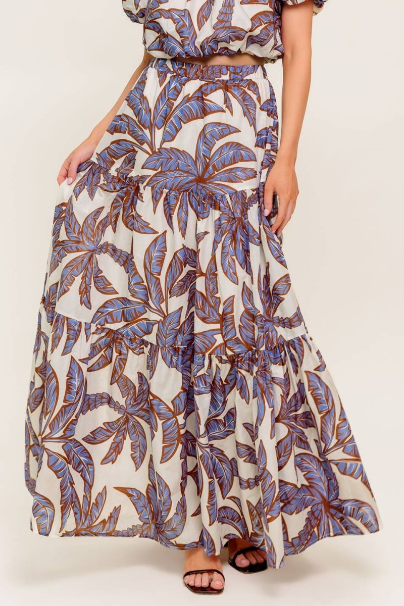 PETAL WALTZ WOVEN MAXI SKIRT - Love Salve