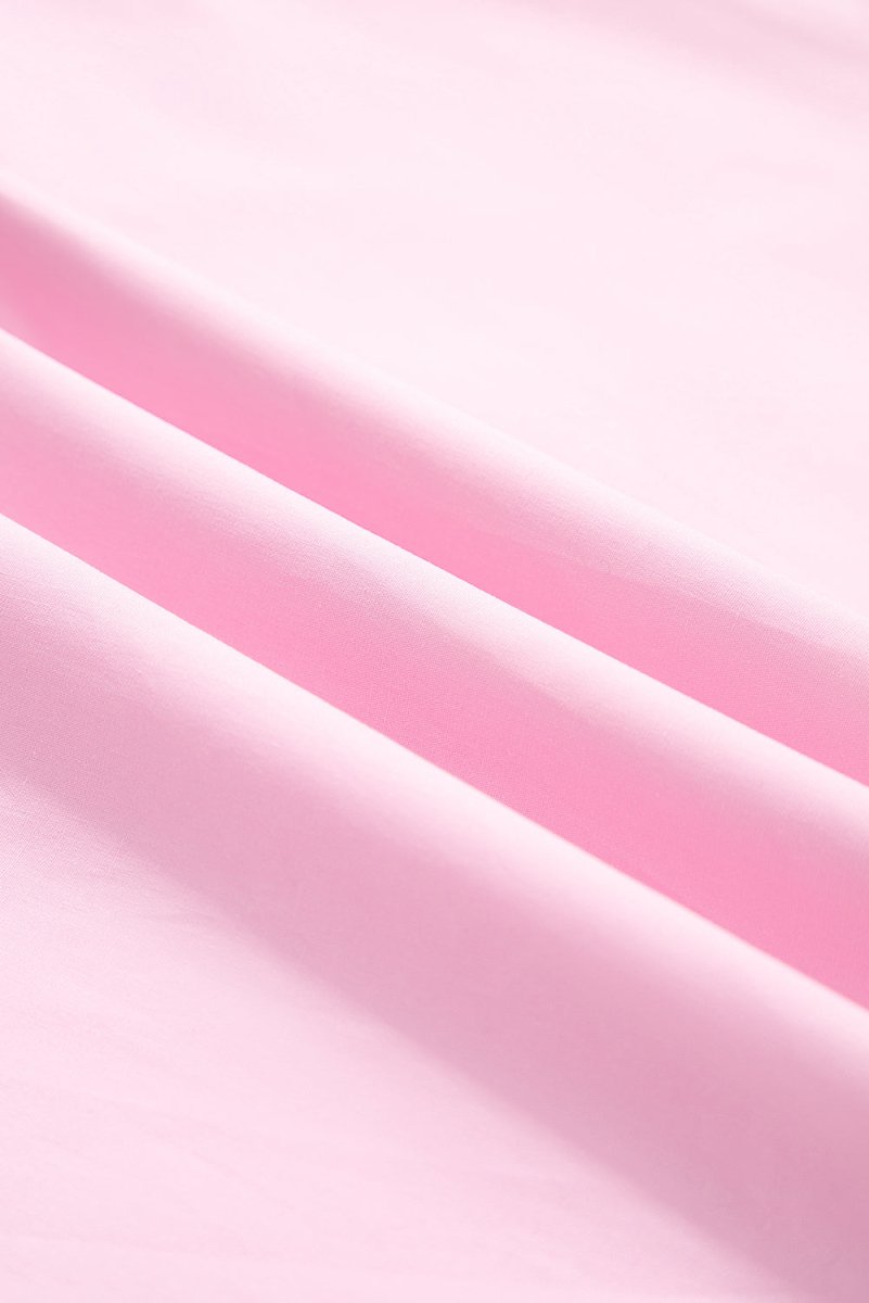 Pink Contrast Striped V Neck Puff Sleeve Blouse - Love Salve 