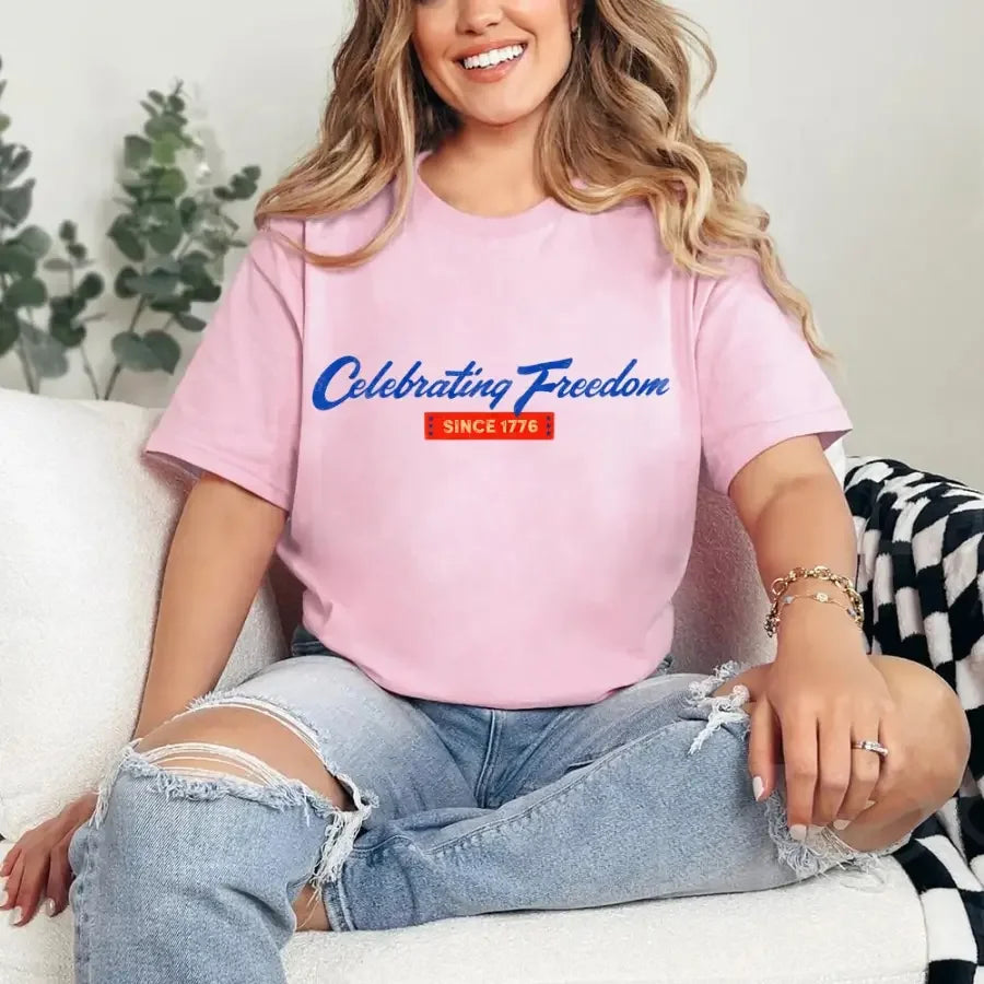 Adorb.co Patriotic T-Shirt, styled with accessories, ready for Independence Day festivities.