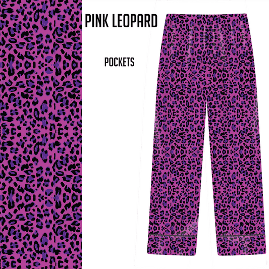 Pink Leopard Lounge Pants with Pockets MM
