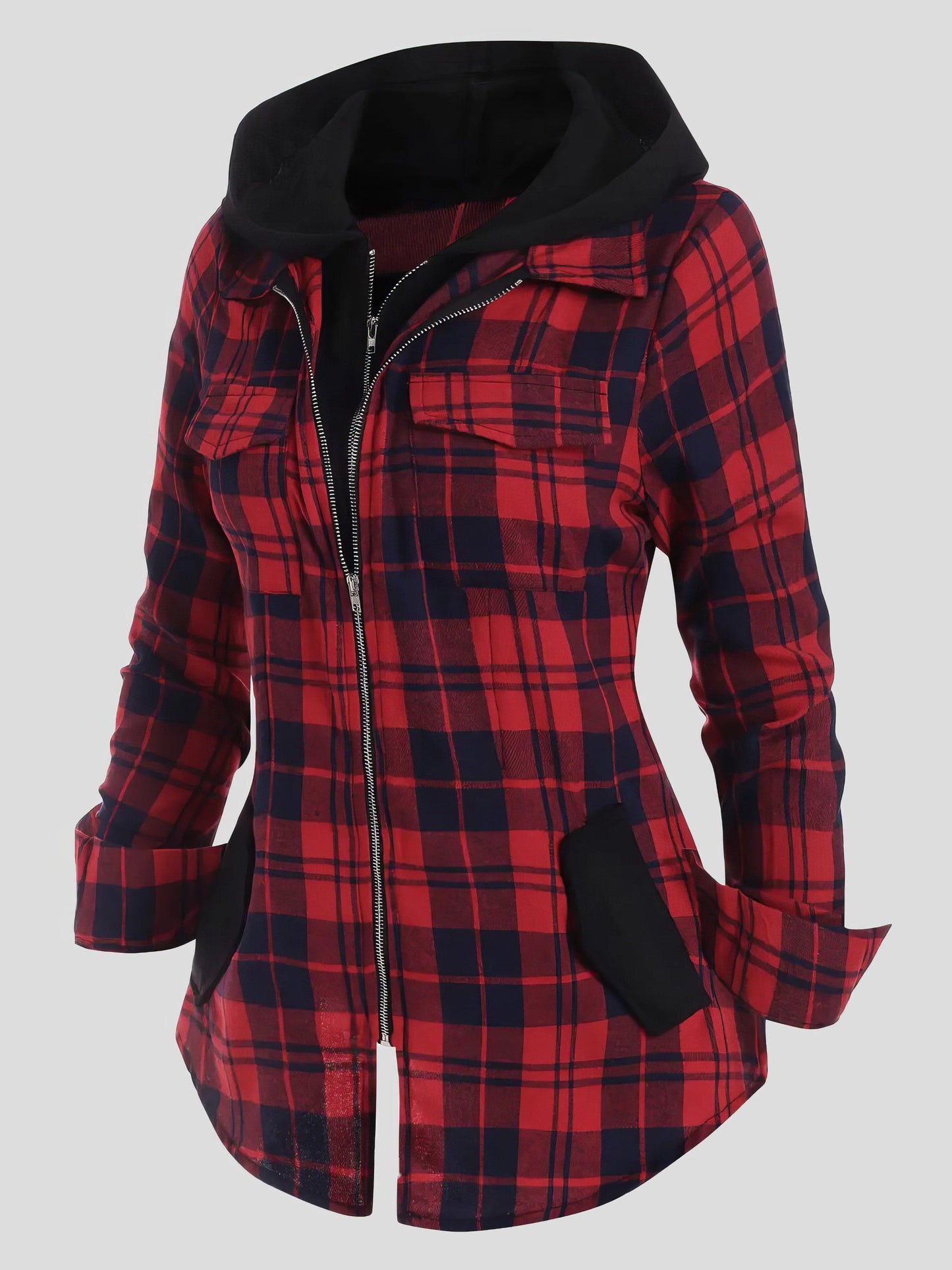 Everyday Plaid Corduroy Jacket