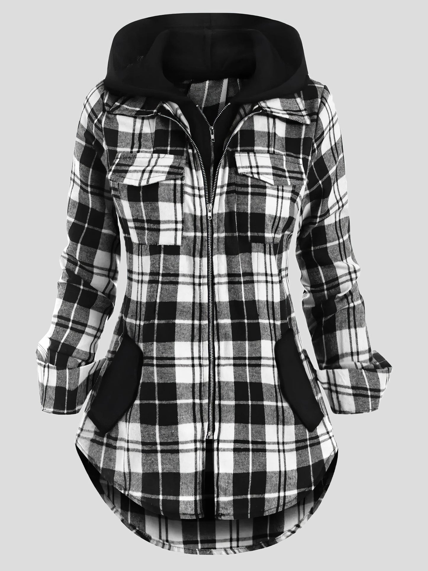 Everyday Plaid Corduroy Jacket