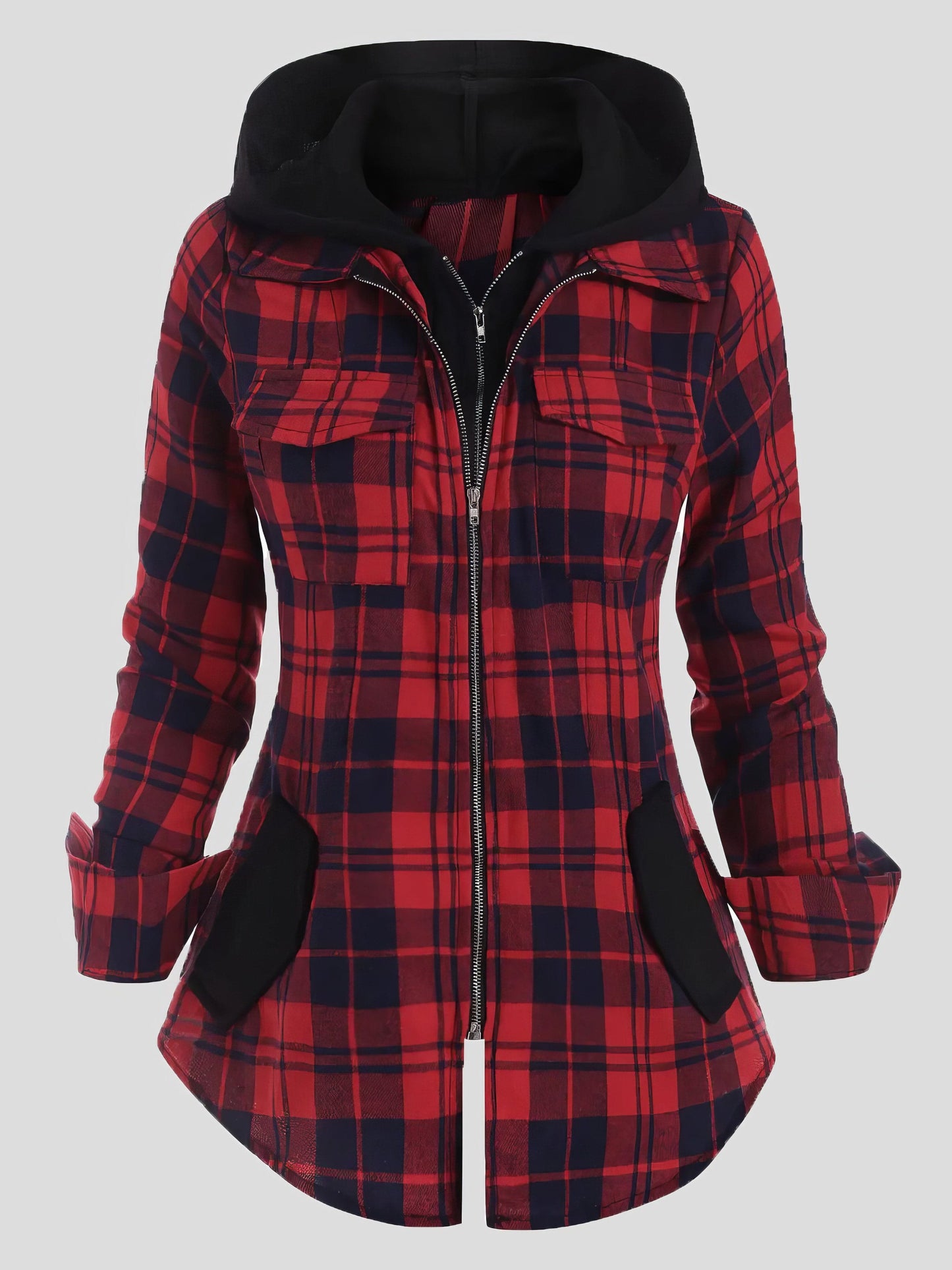 Everyday Plaid Corduroy Jacket
