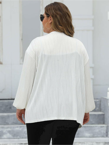 Cozy Plus Size Sheer Cardigan with Long SleevesUpgrade Your Look with the Cozy Plus Size Sheer Cardigan
 Enhance your wardrobe with the Cozy Plus Size Sheer Cardigan, a versatile piece that combines style and comLove Salve Size Sheer Cardiganplus