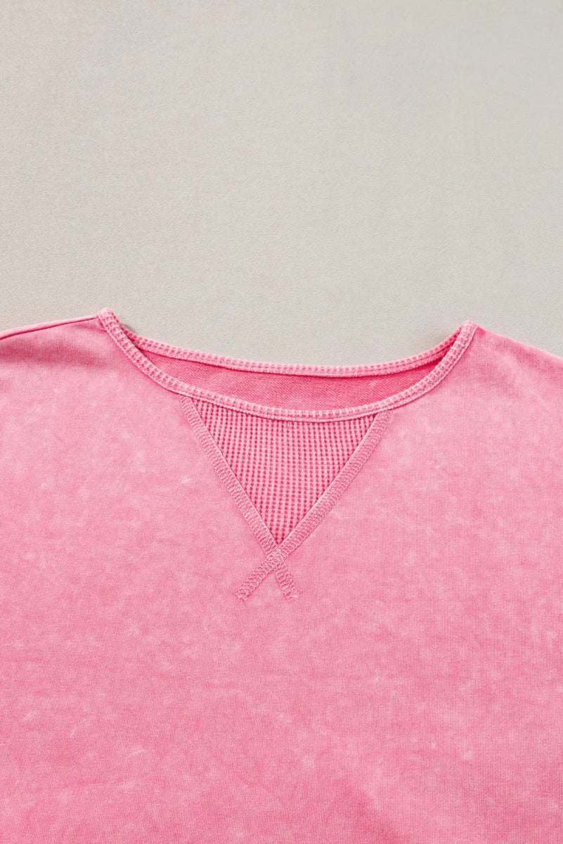 Plus Size Round Neck Half Sleeve T-Shirt for Women - Love Salve 