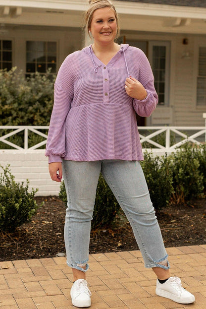 Cozy Plus Size Button-Up Hooded Knit TopStay Stylish and Comfortable with Our Cozy Plus Size Button-Up Hooded Knit Top
 
 
Features: Stay warm and stylish with the hooded design and button-up detail.
 
StrLove Salve Hooded Knit Topplus