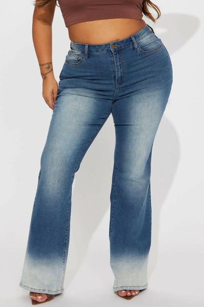 Pocketed Buttoned Straight Jeans - Love Salve