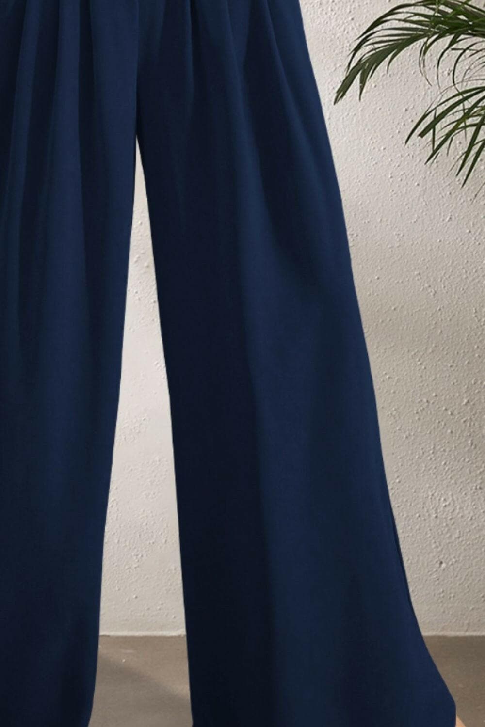 Pocketed High Waist Wide Leg Pants - Love Salve