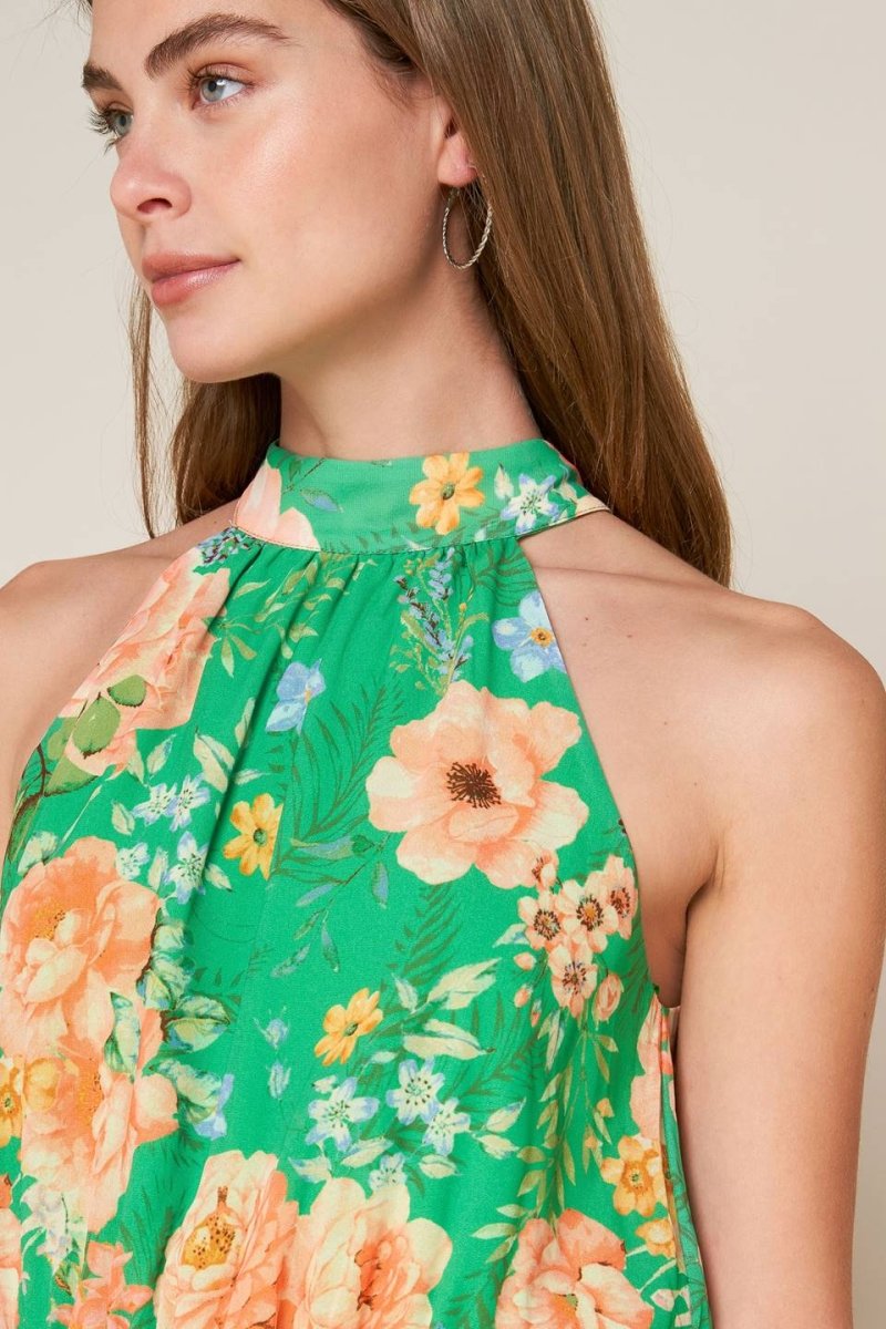 PORCELAIN BLOOM WOVEN MAXI DRESS - Love Salve