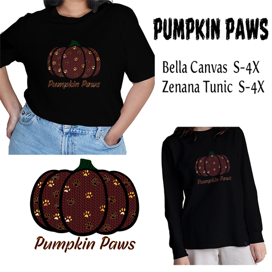 Pumpkin Paws T-shirt or Tunic MM
