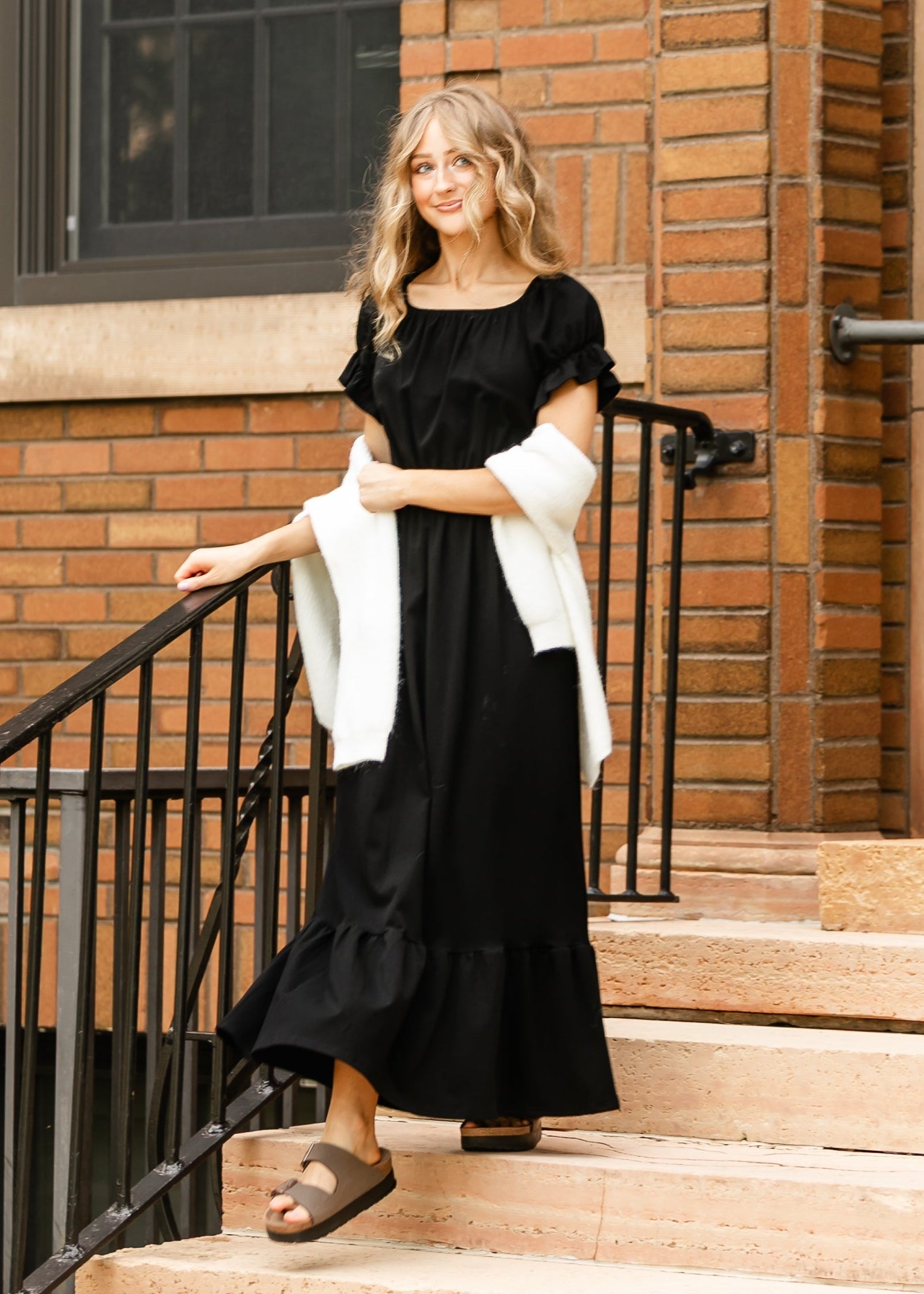 Amy Puff Sleeve Maxi Dress Inherit Co.