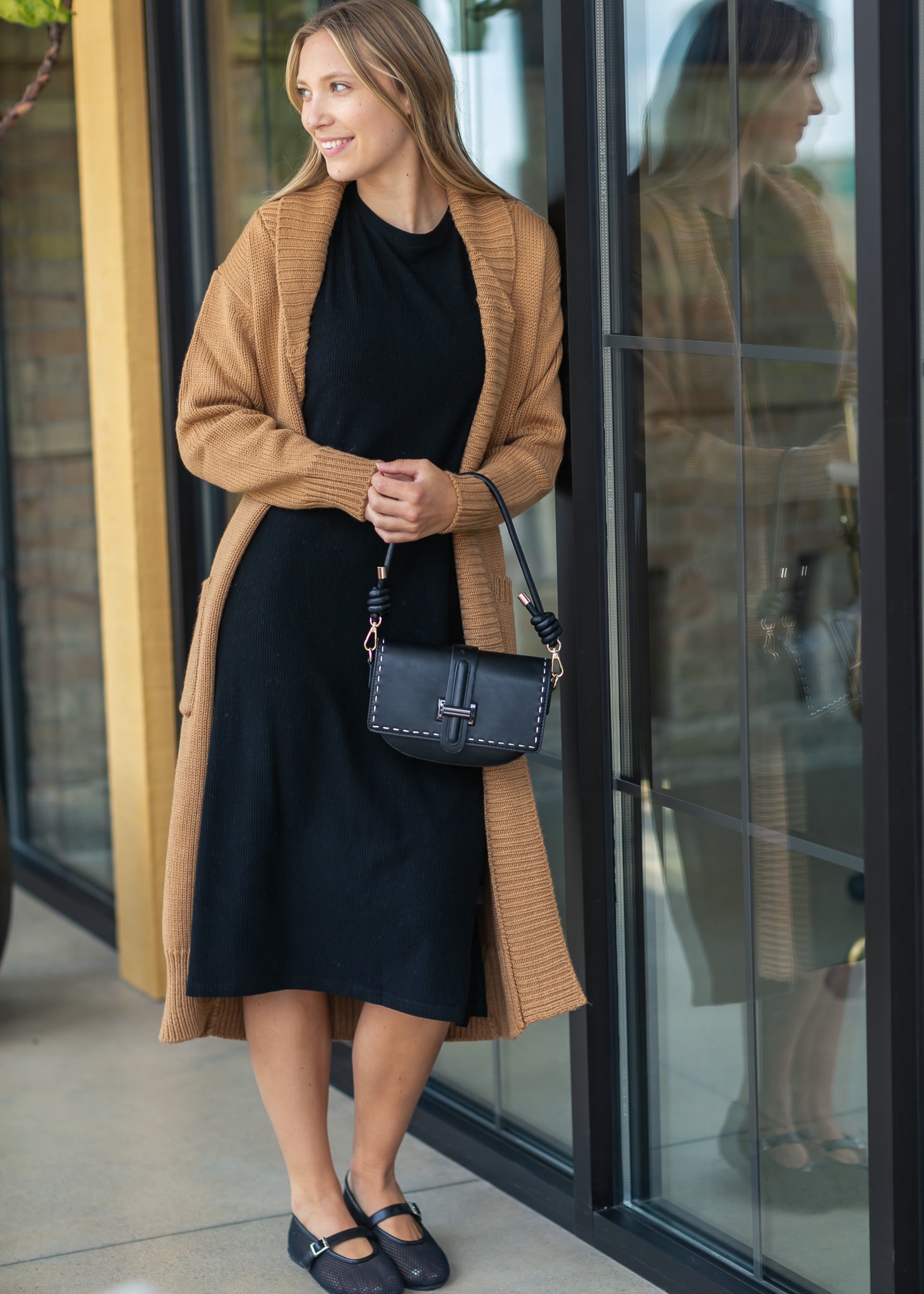 Baylor Ribbed T-Shirt Dress Inherit Co.