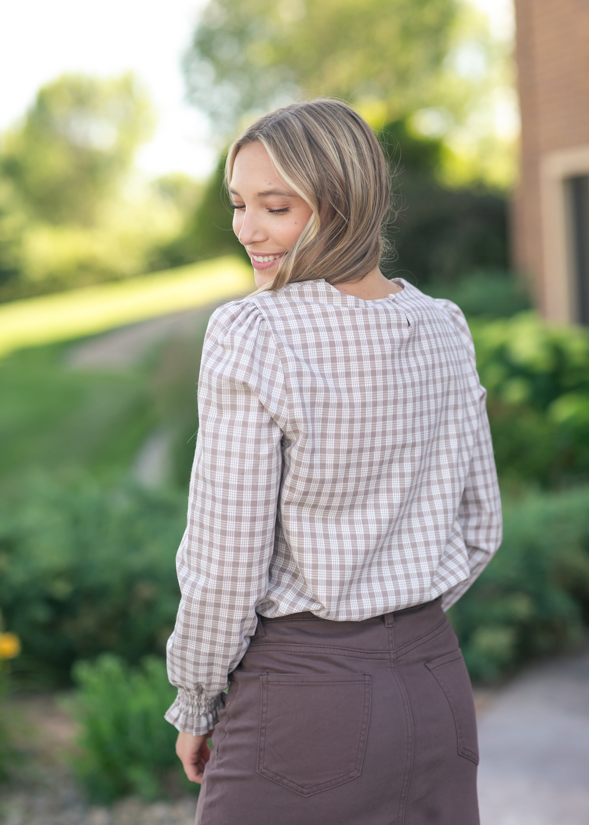 Blake Cinched Sleeve Blouse Inherit Co.