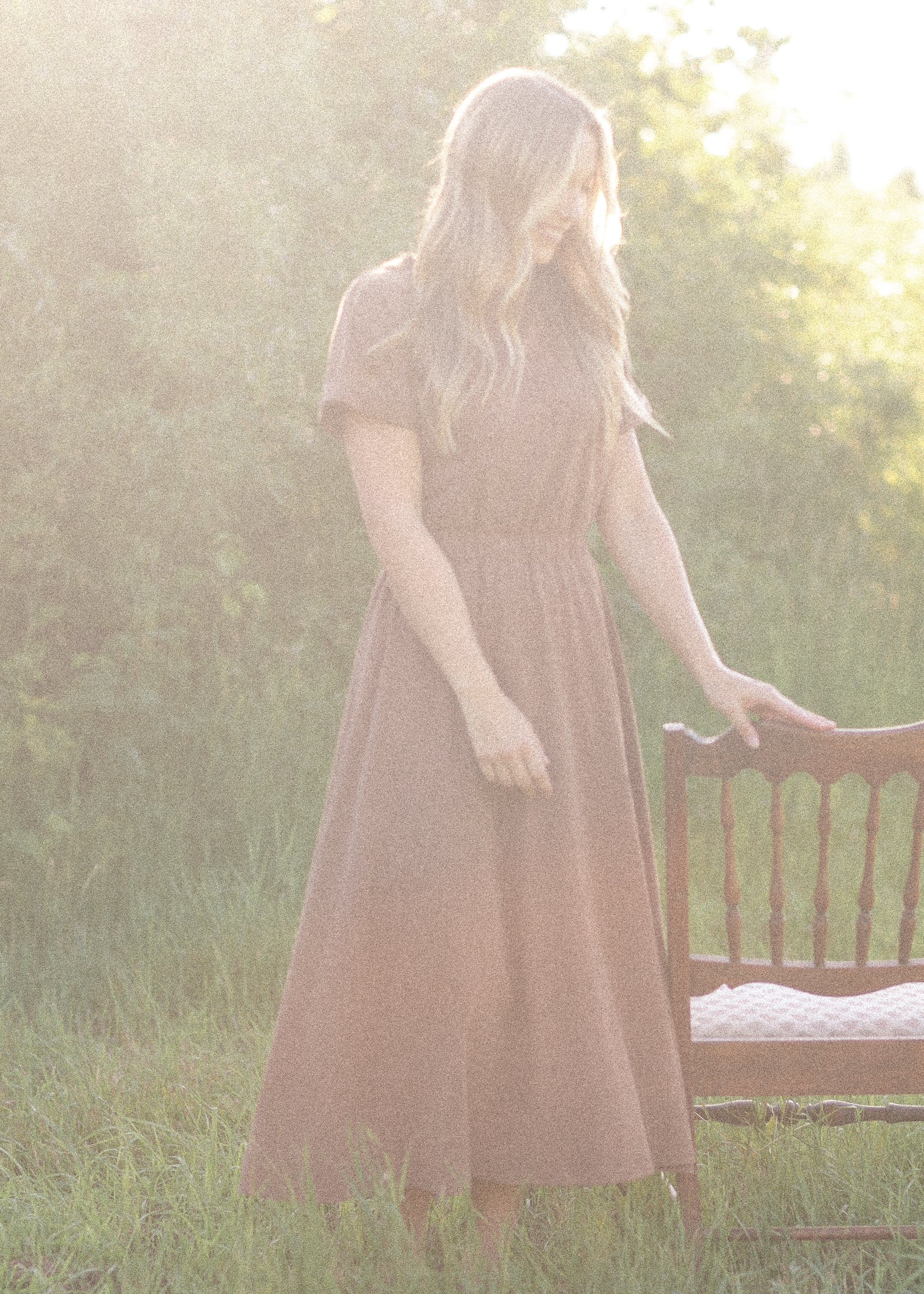 Casey Cap Sleeve Midi Dress Inherit Co.