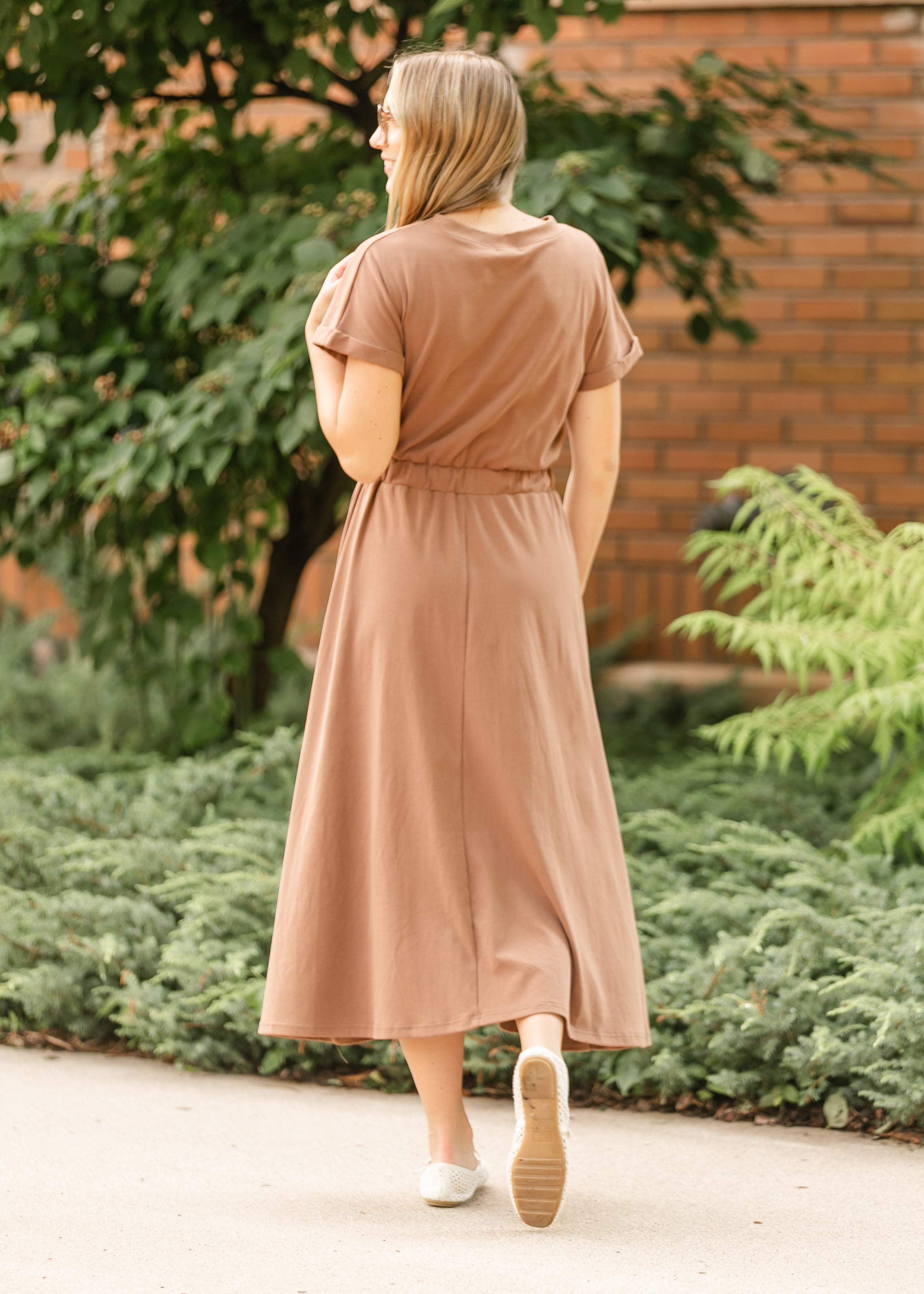 Casey Cap Sleeve Midi Dress Inherit Co.