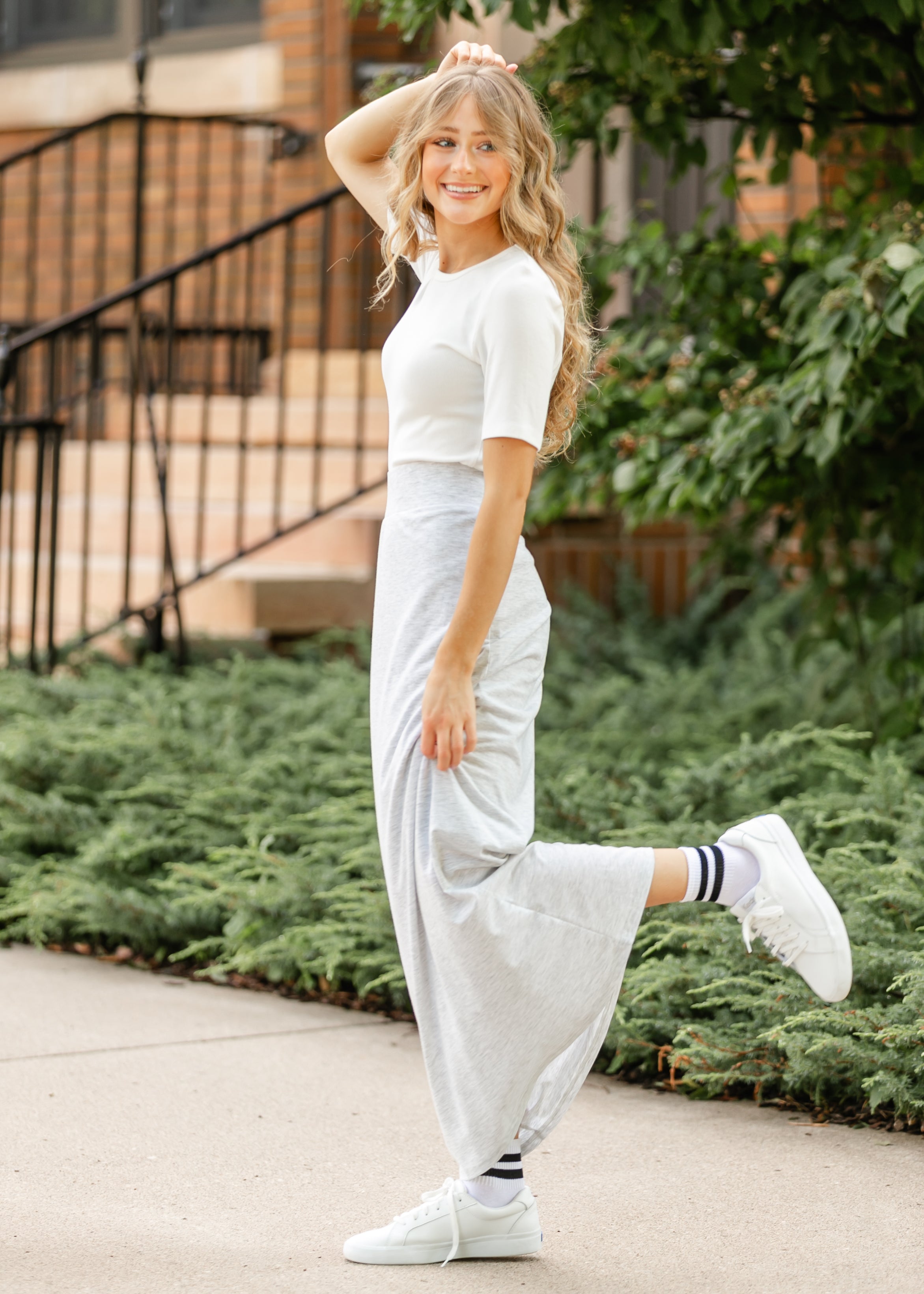 Clarise Premium Knit Maxi Skirt Inherit Co.