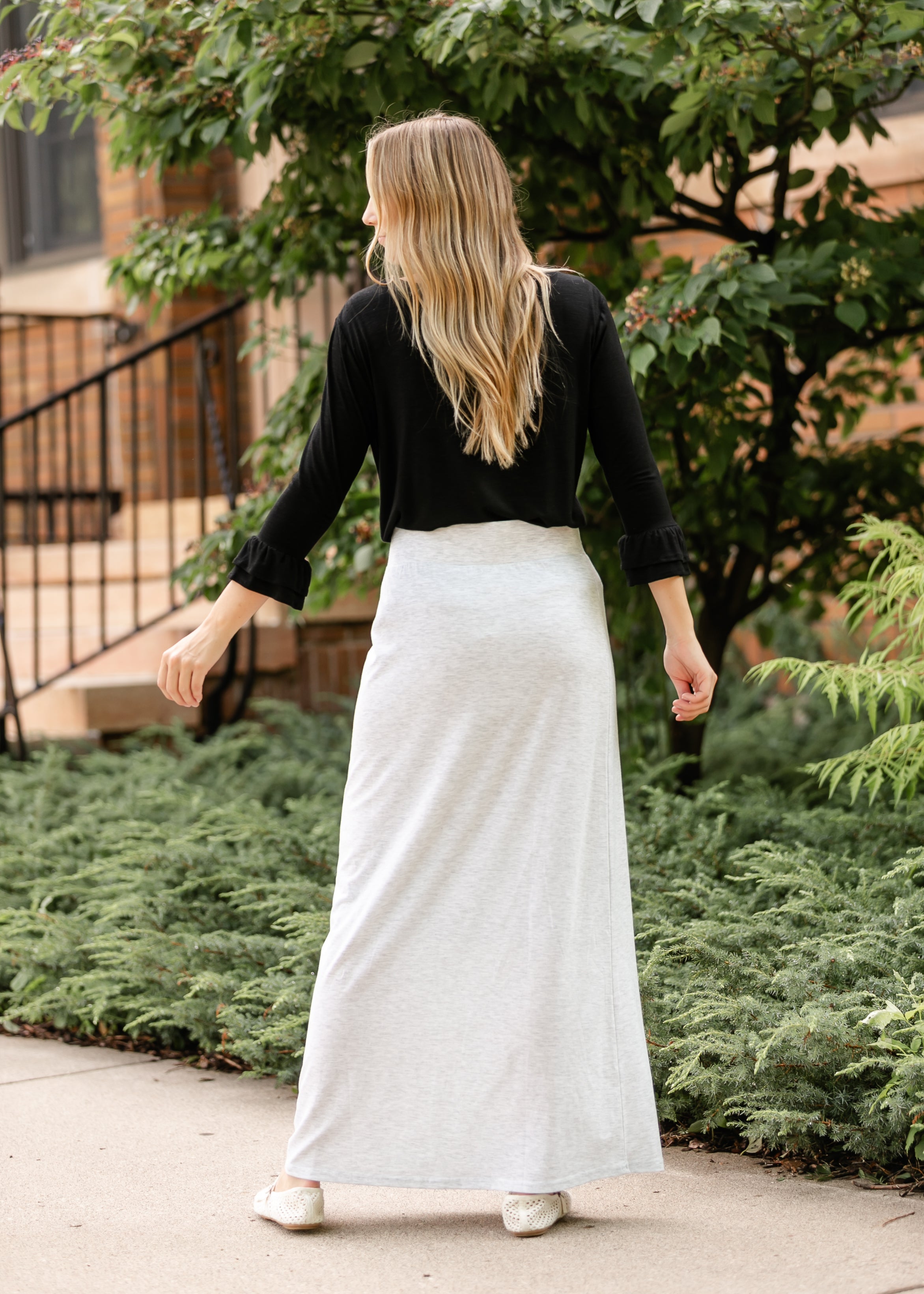 Clarise Premium Knit Maxi Skirt Inherit Co.