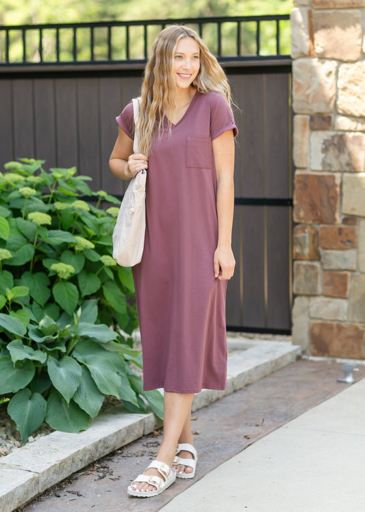 Finley V-neck T-shirt Dress Inherit Co.