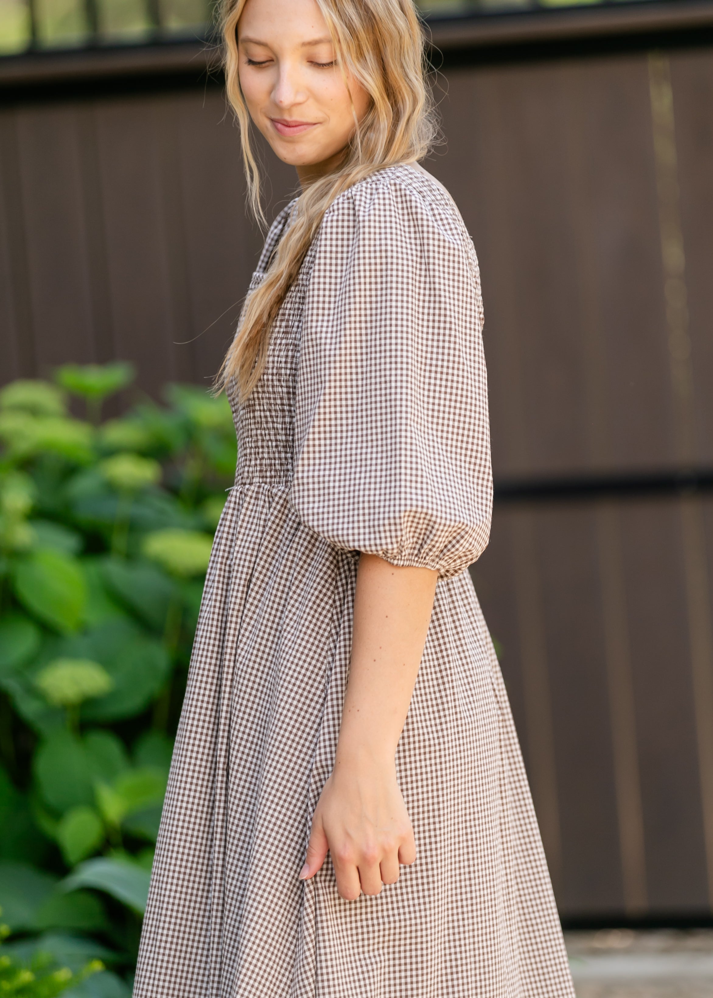 Kayleen Gingham Maxi Dress Inherit Co.