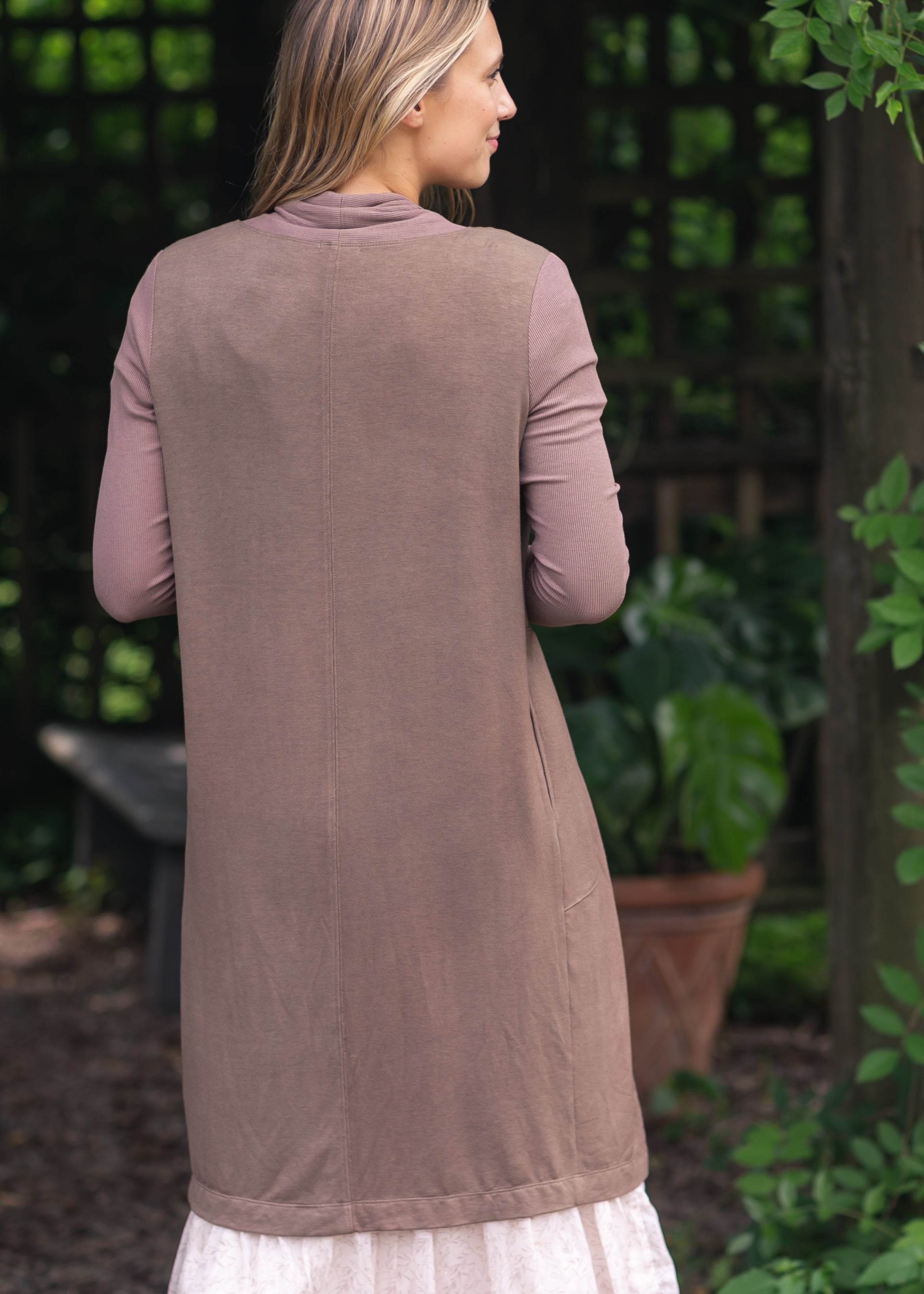 Kylin Lightweight Open Front Cardigan With Deep Pockets Inherit Co.