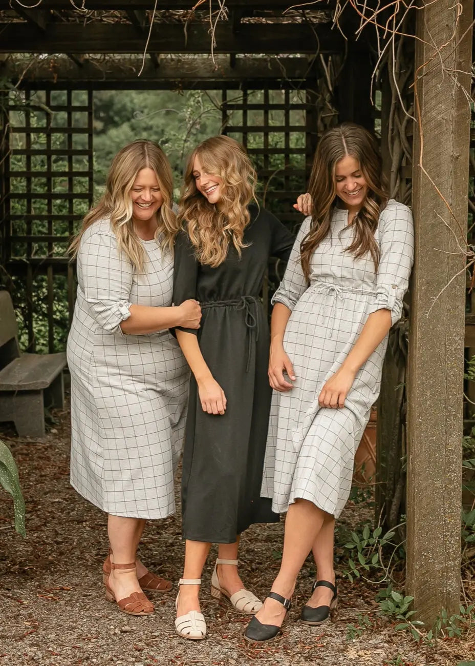 Monica Tie Waist Midi Dress Inherit Co.