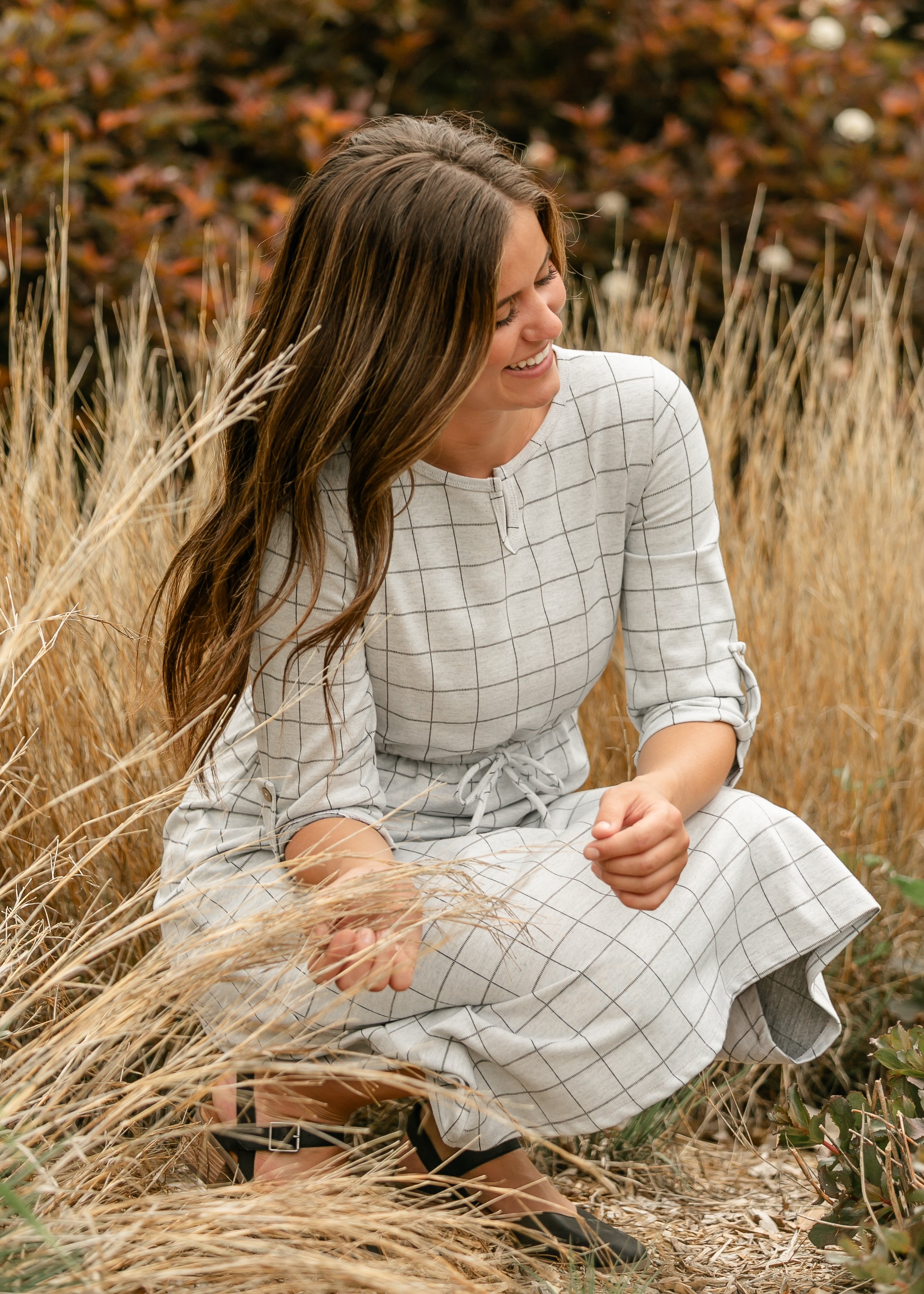 Monica Tie Waist Midi Dress Inherit Co.