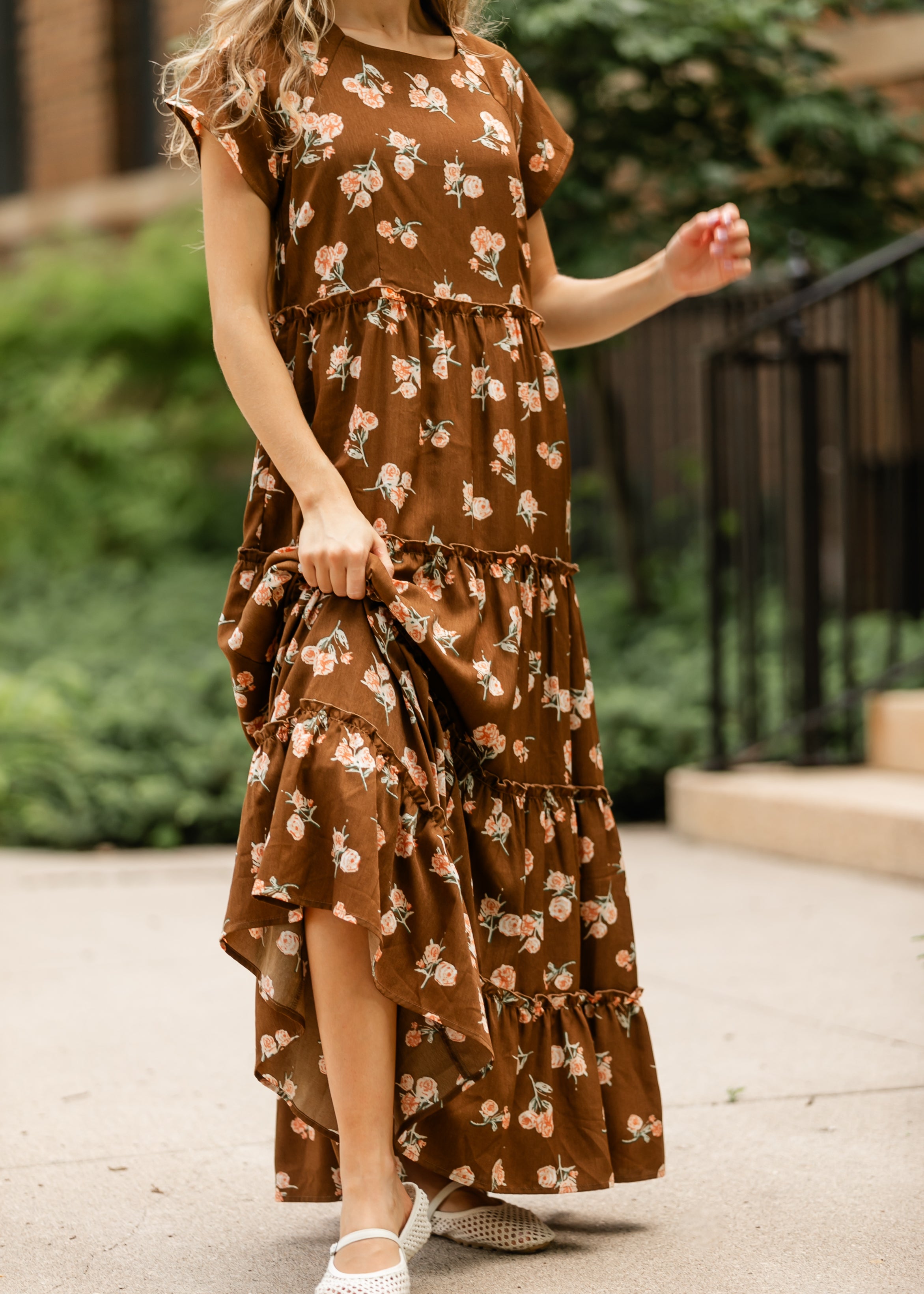 Rya Tiered Maxi Dress Inherit Co.