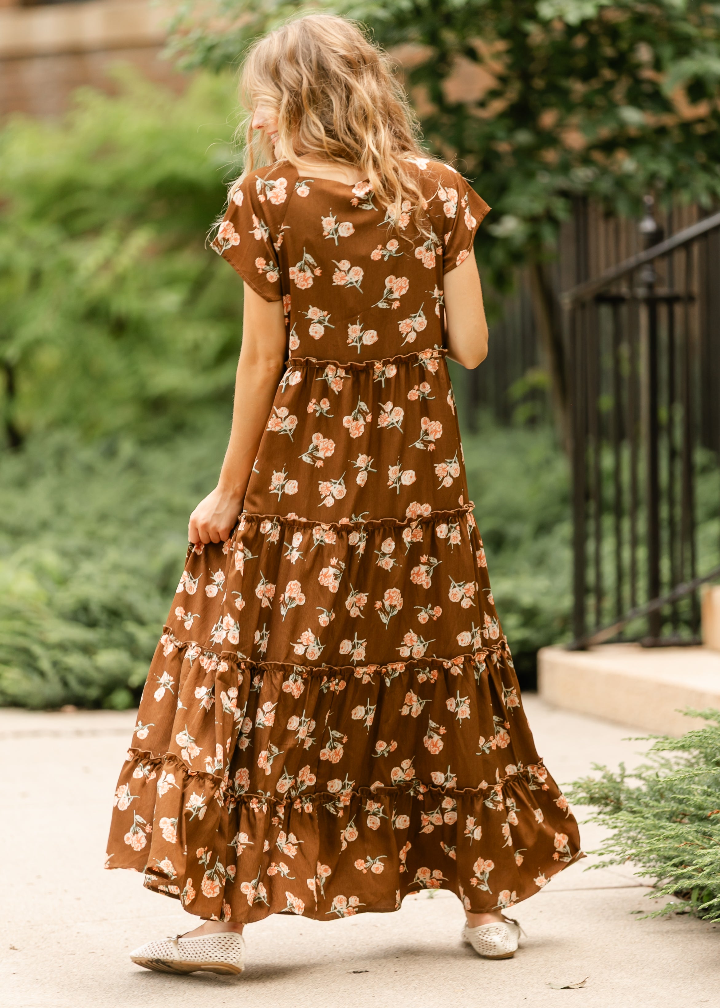 Rya Tiered Maxi Dress Inherit Co.