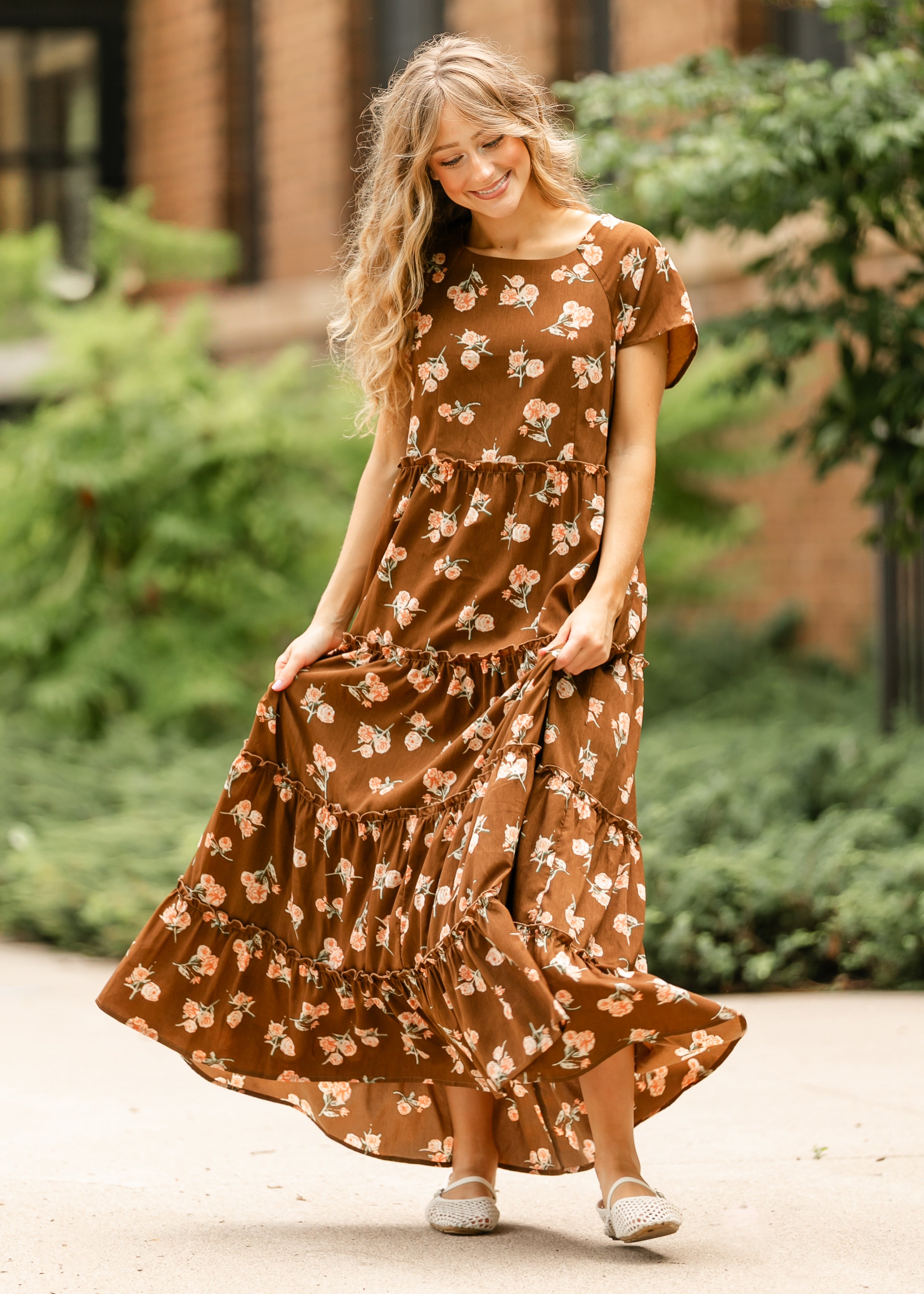 Rya Tiered Maxi Dress Inherit Co.