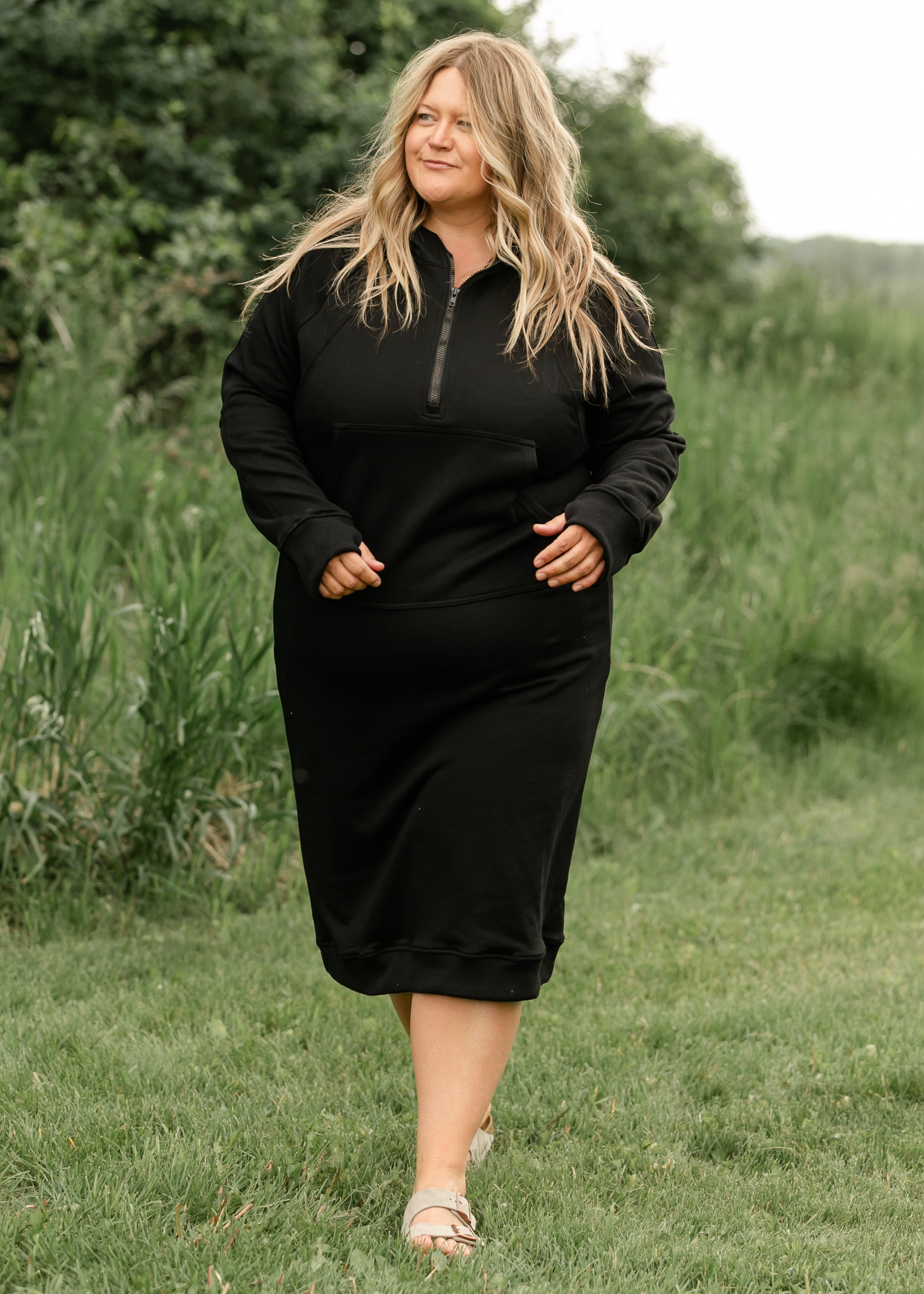 Tayla Hoodie Sweatshirt Dress Inherit Co.