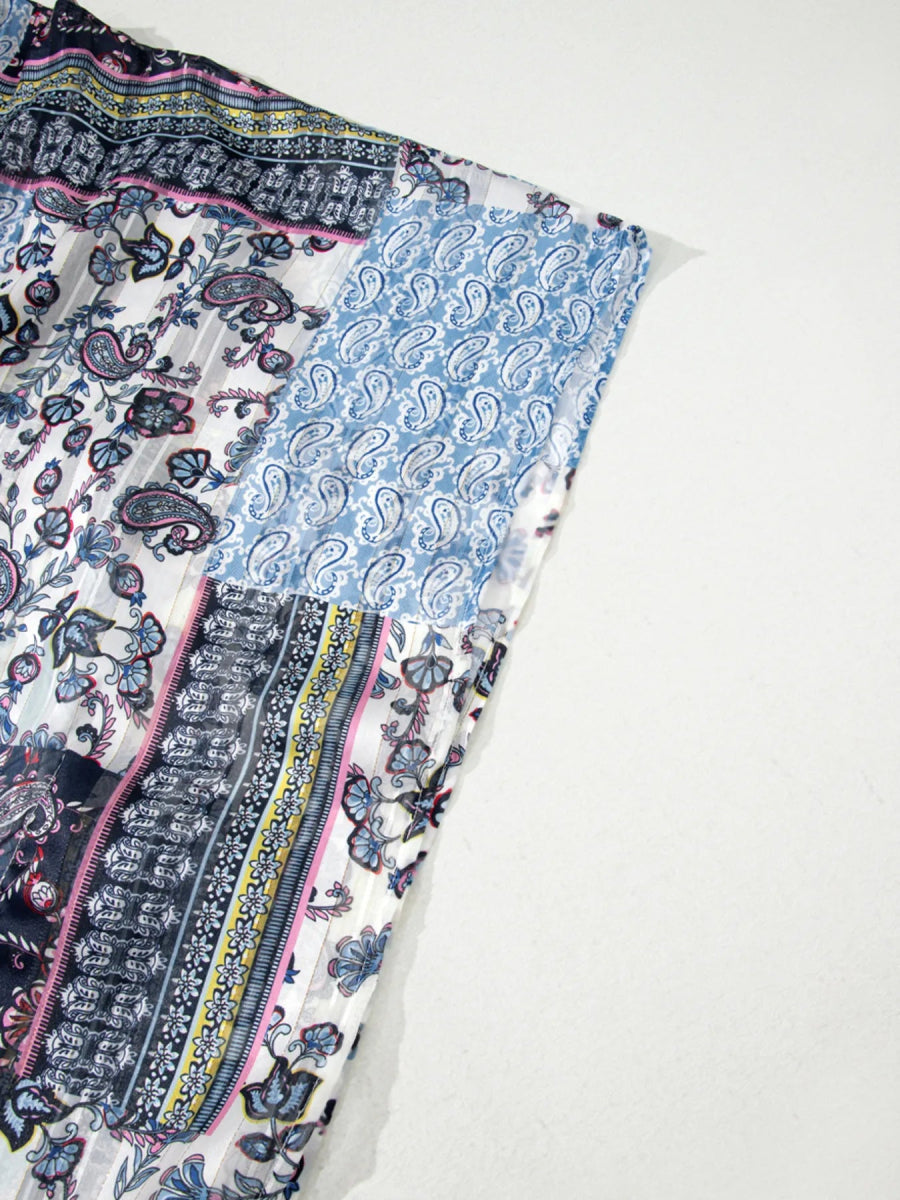Printed Open Front Cover Up - Love Salve
