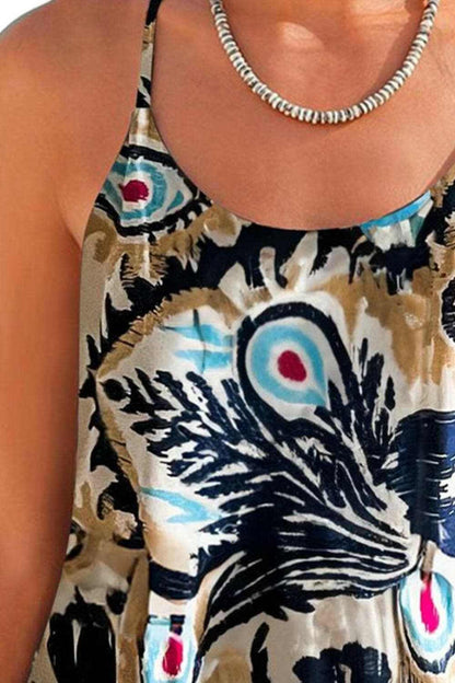 Printed Scoop Neck Cami - Love Salve