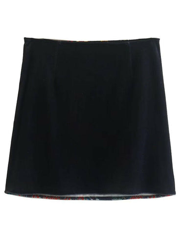 Printed Zip Mini Skirt - Love Salve