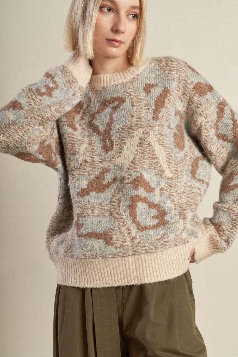 PROMINENT CHARM PULLOVER SWEATER TOP - Love Salve
