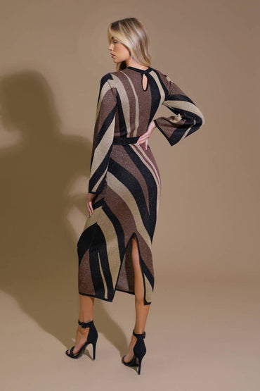 PUT ON A SMILE MIDI SWEATER DRESS - Love Salve